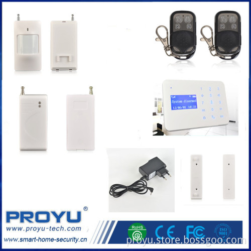 New touch LCD screen Home security wireless GSM intelligent alarm system PY-TGSM11